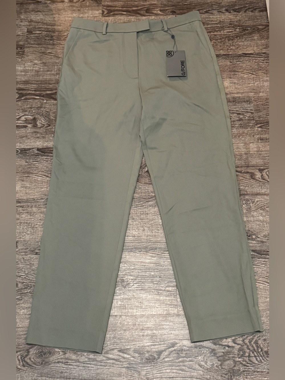 G/FORE WOMEN STRETCH TECH TWILL MID RISE STRAIGHT TAPERED LEG TROUSER